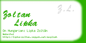 zoltan lipka business card